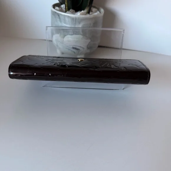 Louis Vuitton Vernis Sarah Wallet Amarante Burgundy w/Box and dust bag Full Set - Picture 11 of 16